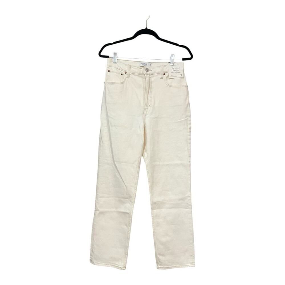 Abercrombie & Fitch Jeans Women 8 White Ankle Straight NWT